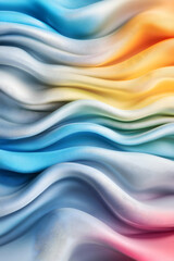 Obraz premium Colorful abstract waves for creative backgrounds, web design or product presentation. Backdrop with flowing, wavy texture in smooth light gradients