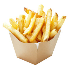 french fries isolated on white background