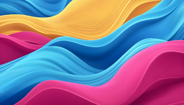Colorful waves background for abstract posters, presentations, or websites. The waves are soft and flowing, creating a dynamic and modern feel