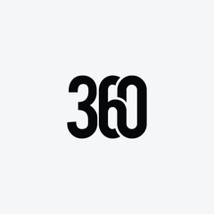 letter 360 vector template