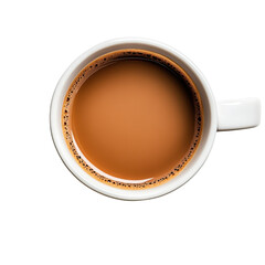 cup of coffee on white background