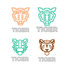 Vector tiger logo design