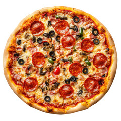 pizza isolated on white background