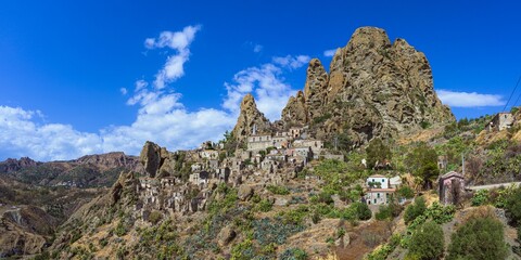 Ghost Town, Pentedattilo Village, Calabria, Italy, Europe