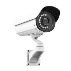 security camera on white background