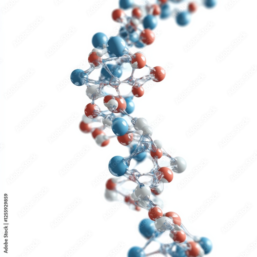Poster exploring molecular structures dna helix laboratory scientific illustration controlled environment c