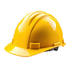 Fototapeta premium yellow helmet isolated on white - PNG