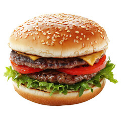 hamburger isolated on white background - PNG