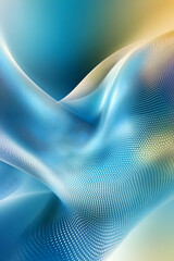 Abstract 3D wave background for wallpaper, design layouts, or screen savers. Smooth gradient and dot pattern on flowing texture