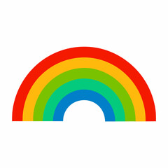 Colorful abstract rainbow background with vibrant spectrum and cloud elements, colorful rainbow vector illustration, rainbow clip art 