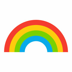 Obraz premium Colorful abstract rainbow background with vibrant spectrum and cloud elements, colorful rainbow vector illustration, rainbow clip art 