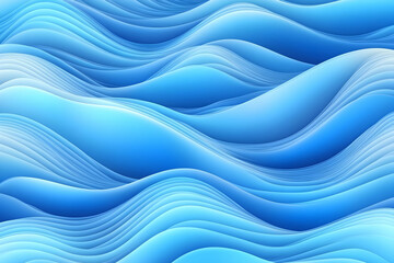 Fototapeta premium Abstract blue waves background for graphic design, presentations, and creative projects; wavy structure, smooth texture, and dynamic movement