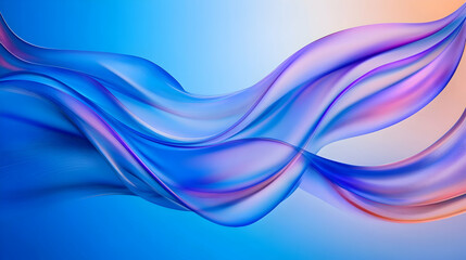 Fototapeta premium Abstract blue-pink flowing silk fabric background for wallpapers, graphic design, textile design, and creative projects