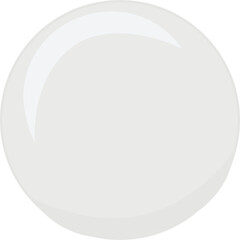 white alphabet bead vector illustration icon