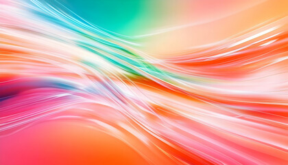 Obraz premium Abstract Colorful Light Streaks Dynamic flowing lines create a sense of movement against a gradient background for modern designs