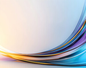 Abstract, colorful, light trails flowing, creating movement. A modern background suitable for presentations and visual design