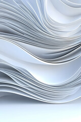 Abstract curves layering, flowing in shades of blue and white for backgrounds, modern designs, wallpapers and creative presentations