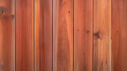 Obraz premium Close-up view of a wooden wall showcasing rich textures and color, suitable for interior design