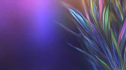 Abstract floral arrangement, purple background. Concept for backgrounds, greeting cards, invitations, or web design, space for text available