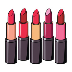 Obraz premium lipstick isolated on white background.