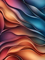 Abstract flow of gradient colors for use as background, wallpaper, poster, banner, presentation for decoration, graphic design, or web