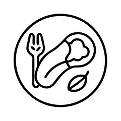 No Meat Free Icon