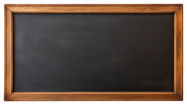 PNG Blackboard with a wooden frame blank chalkboard education.