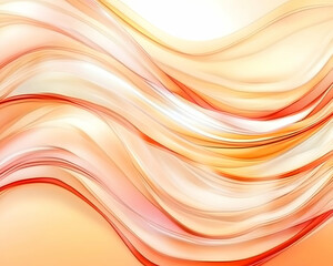 Obraz premium Abstract flowing waves of peach and coral shades for design templates or a visual aesthetic on websites and presentations