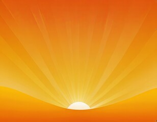 A vibrant sunset with radiant orange hues filling the sky.