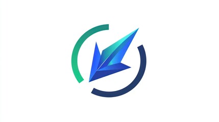 Abstract arrow graphic design, logo concept, digital art, for branding or website