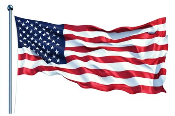 Fototapeta premium Graphic layouts featuring the United States flag for advertising purposes