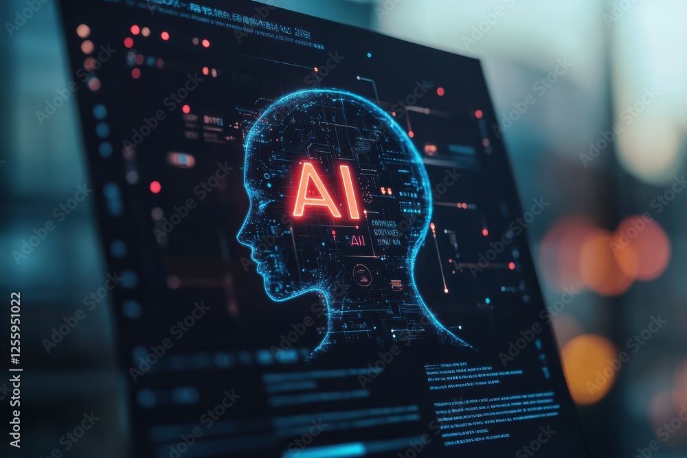Poster exploration of artificial intelligence through innovative graphic design concepts and layouts