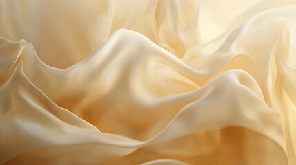 Obraz premium The Luxurious Fluidity of Interwoven Gold and White