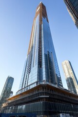 Obraz premium High-rise office building with many windows