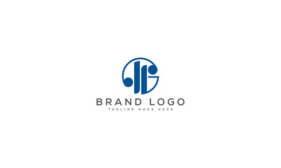 letter JR logo design vector template design for brand.