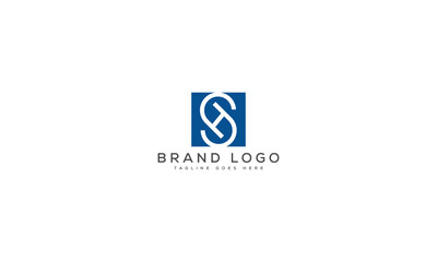Fototapeta premium letter HS logo design vector template design for brand.