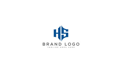 letter HS logo design vector template design for brand.
