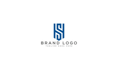 letter HS logo design vector template design for brand.