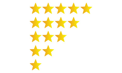 Star Rating Icon Logo vector template