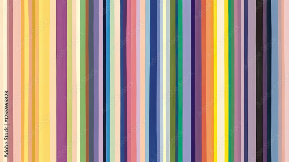 Aufkleber straight vertical and horizontal lines forming simple geometric blocks in soft colors