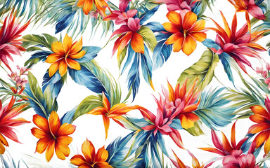 Vibrant floral pattern