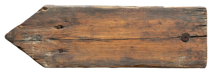 PNG Wooden plank sign directional letterbox.