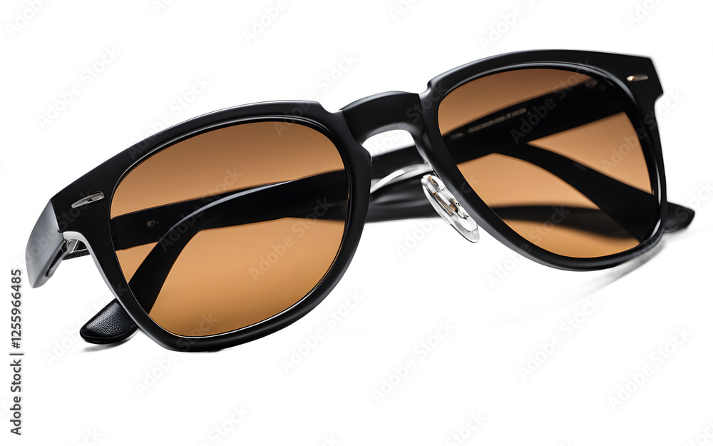 Aufkleber a pair of round vintage sunglasses with colorful frames, isolated on a empty plain background