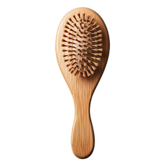 wooden comb isolated on white background
