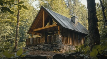 Secluded Wooden Cabin Retreat: A Tranquil Escape into Nature's Embrace