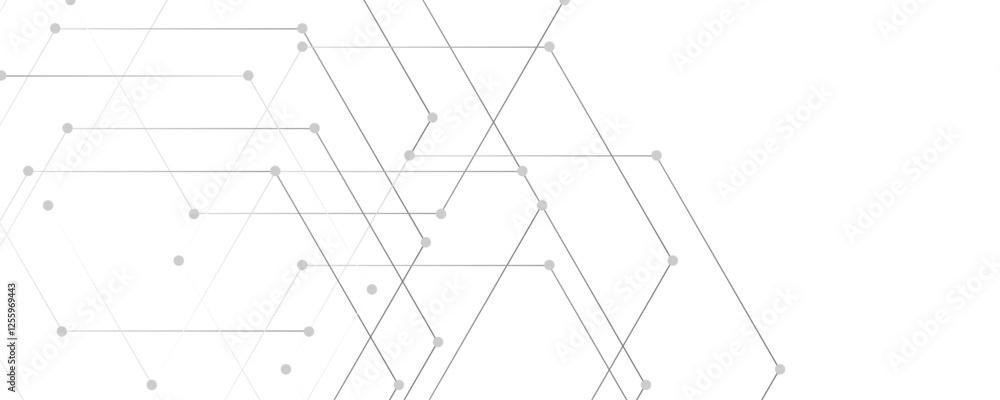 Poster abstract white and gray color geometric dynamic lines pattern transparent background design.