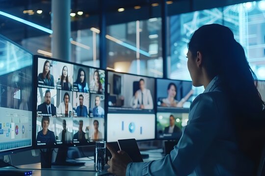 Remote Team Collaboration: Mastering Virtual Meetings for Enhanced Productivity and Seamless Communication Through Advanced Technologies, Achieving Business Objectives Efficiently and Effectively. - Powered by Adobe