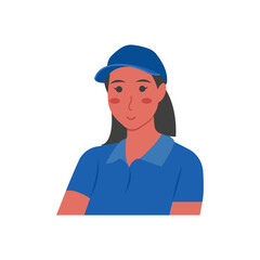 Delivery Girl, Delivery Service illustration