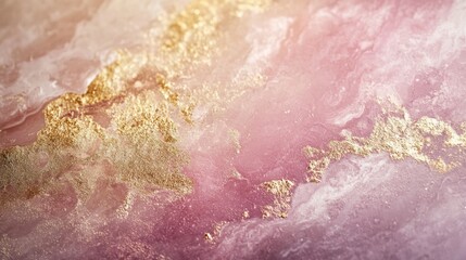 Abstract Pink and Gold Marble Texture