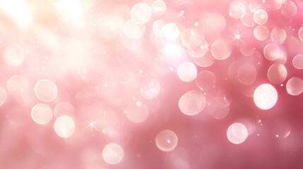 Obraz premium Pink Bokeh Background: A Festive, Romantic, and Dreamy Abstract Image